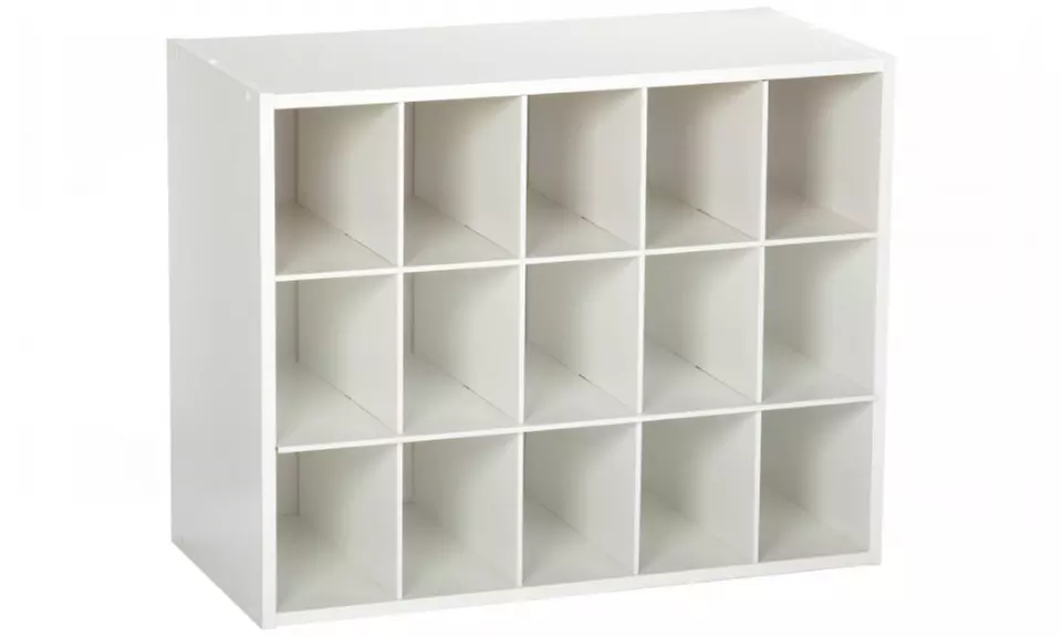 ClosetMaid 8983 Stackable 15-Unit Organizer, White  - Primary Image