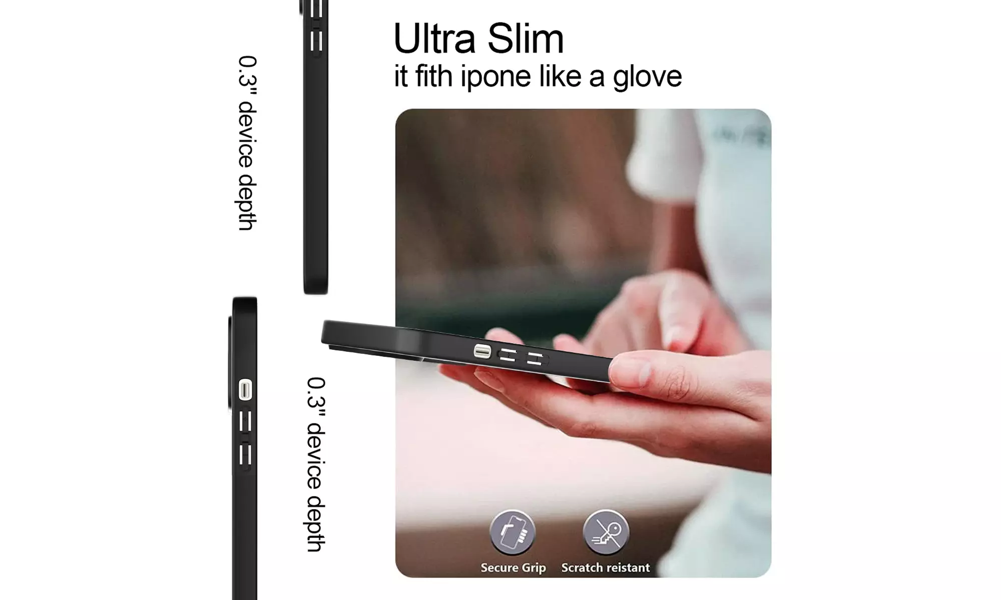For iPhone 15 Pro Max/15 Case Shockproof Ultra Slim Soft Protective Cover