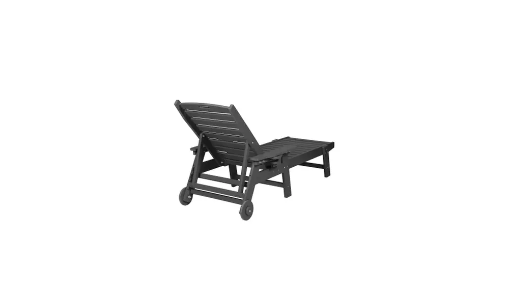 Wheeled Patio Garden Rattan Bed