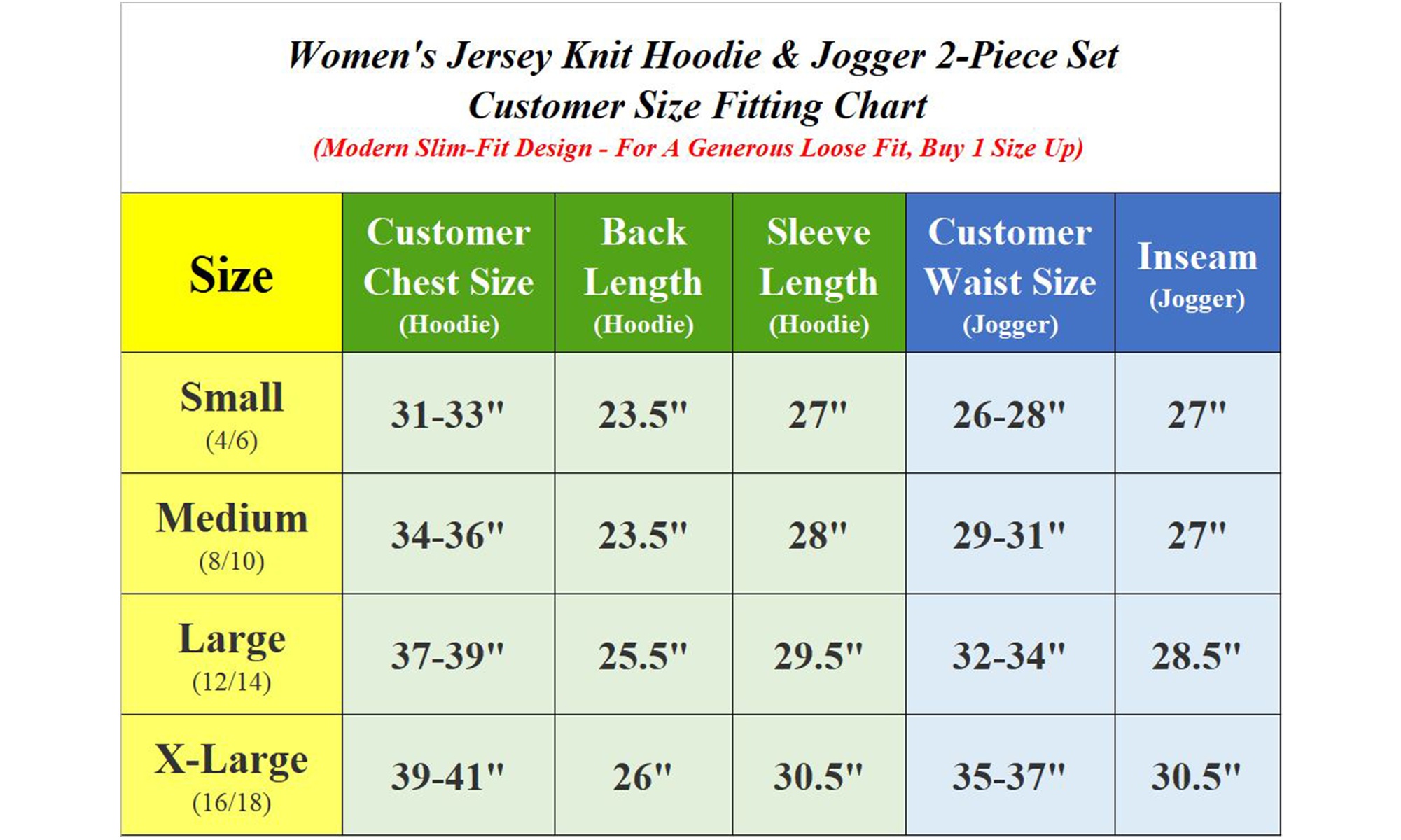 Women's Jersey-Knit Zip Up Hoodie & Jogger Pant  2-Piece Set (Sizes, S-XL)