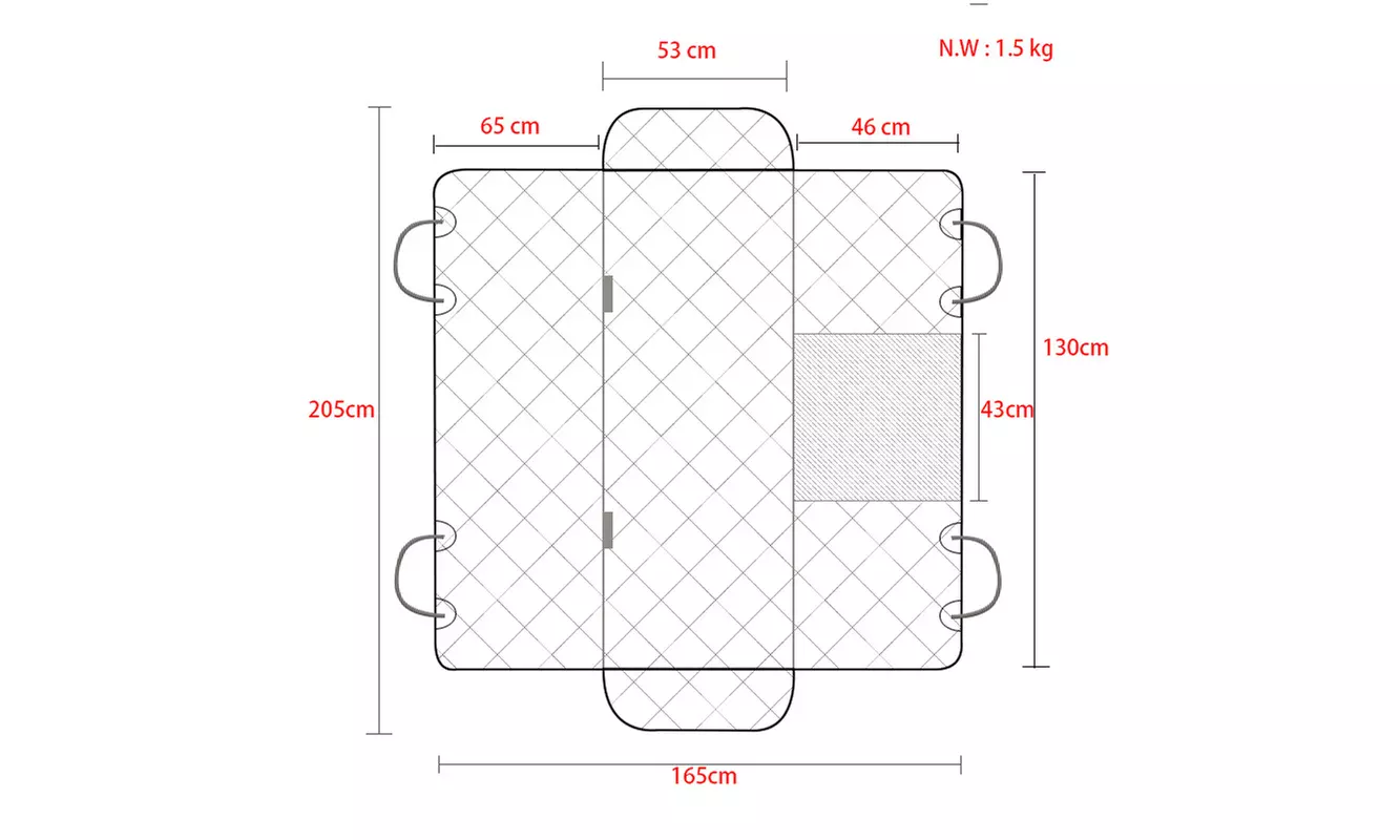 Dog Car Seat Covers with Mesh Visual Window  - Second Medium