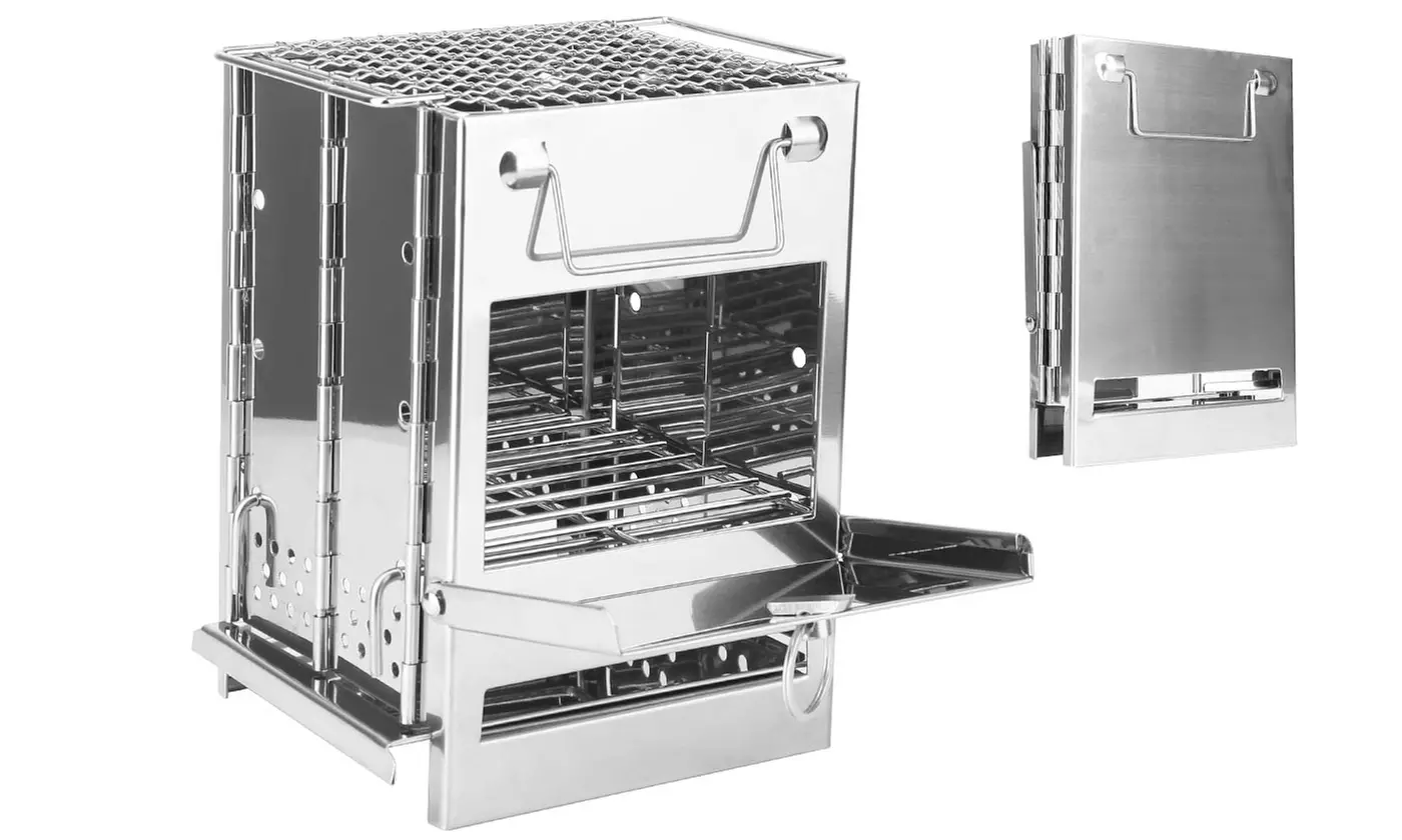LakeForest Portable Camping Stove BBQ Outdoor Cooker Foldable Charcoal Stove