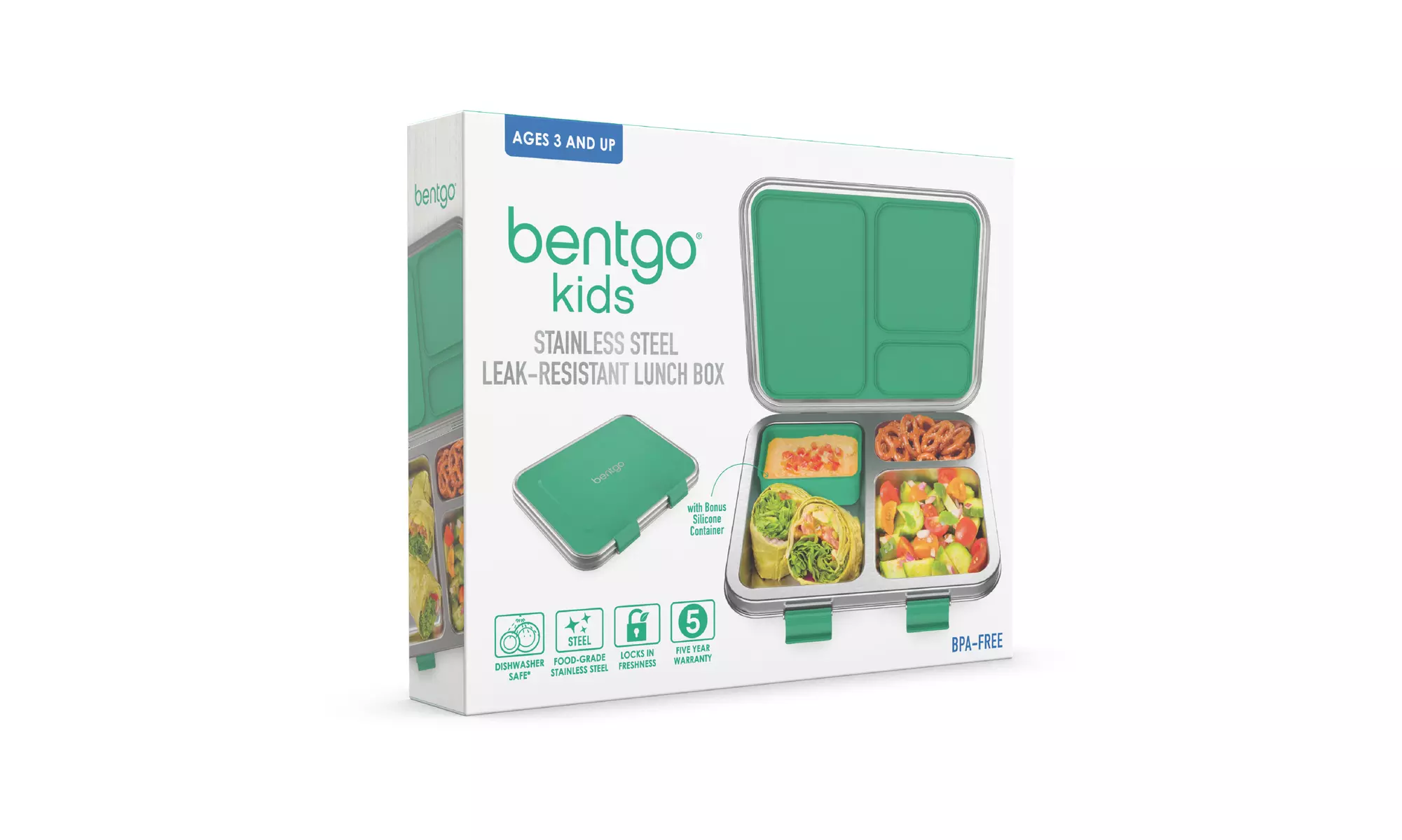 Bentgo Kids Stainless Steel Leak-Resistant Lunch Box