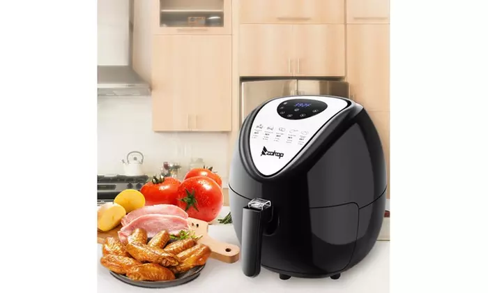 1500W 6.87QT Low-Fat Non-Stick Temperature Control Electric Air Fryer W/ LCD  - Primary Image