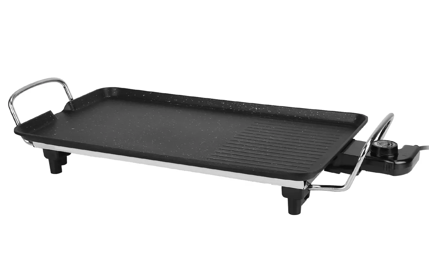 NewHome 1500W Electric Non-Stick BBQ Grill & Tabletop Griddle