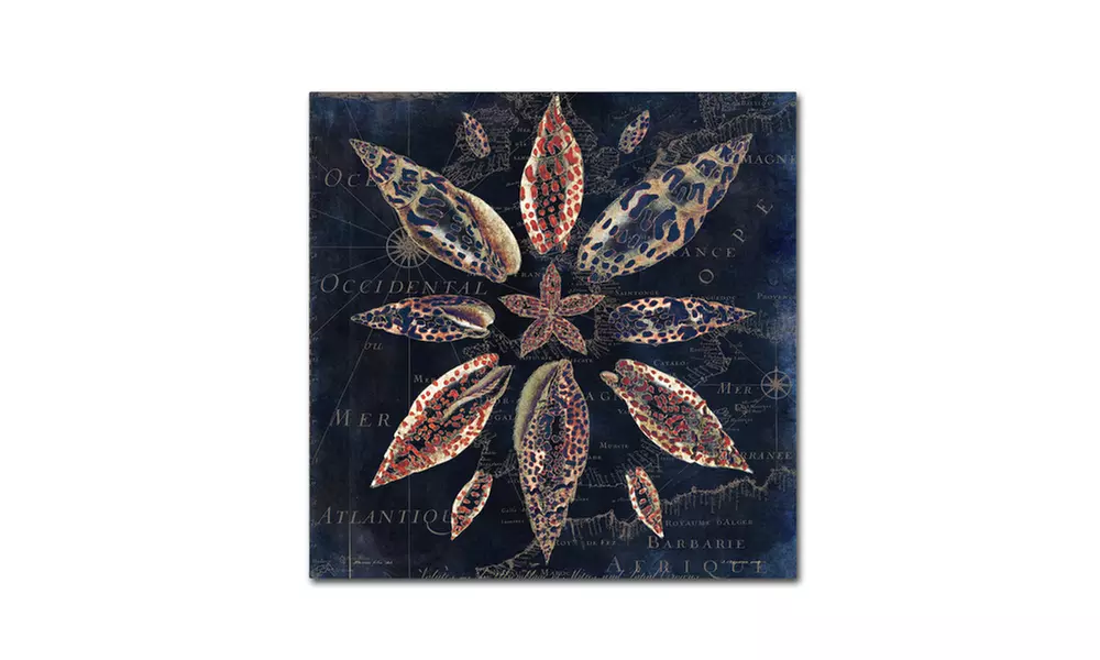 Color Bakery 'Maritime Blues VII' Matted Black Framed Art - Primary Image