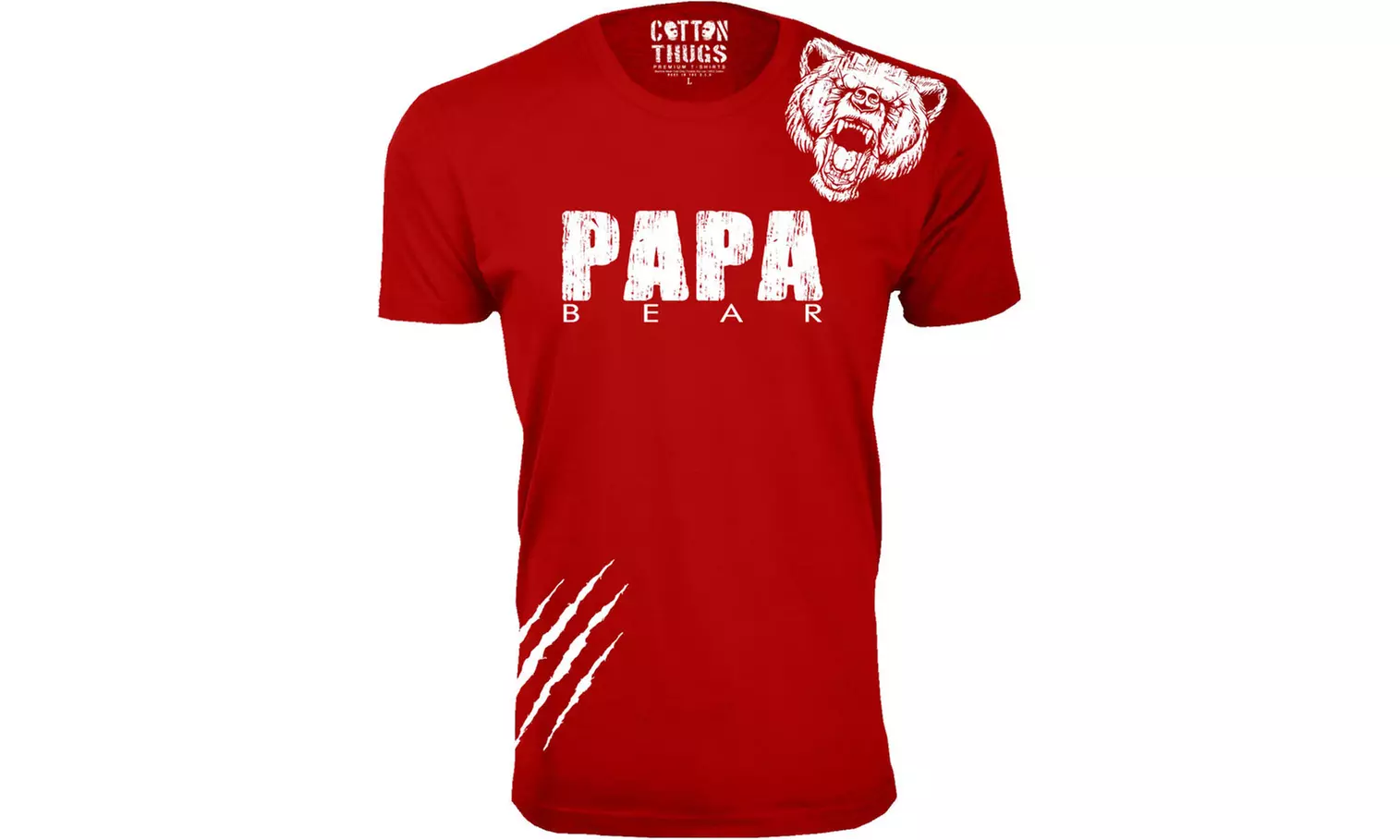 Men’s Papa Bear T-Shirt – Graphic Shoulder, Laid-Back Style