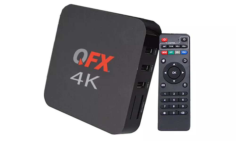QFX Android TV Box with Antenna  - Primary Image