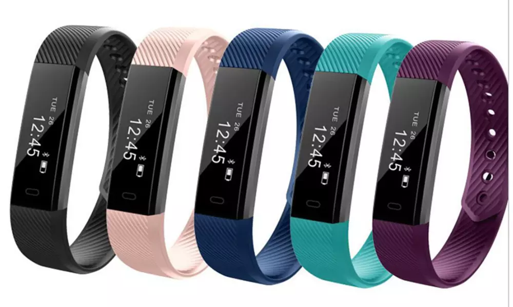 ID115 Bluetooth Fitness Tracker Smart Bracelet Call Remind Remote Self-Timer - Primary Image
