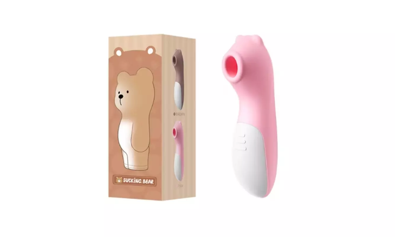 Happy Bear 10 Speed Vibrating Oral Suction Nipple Clitoris Stimulator