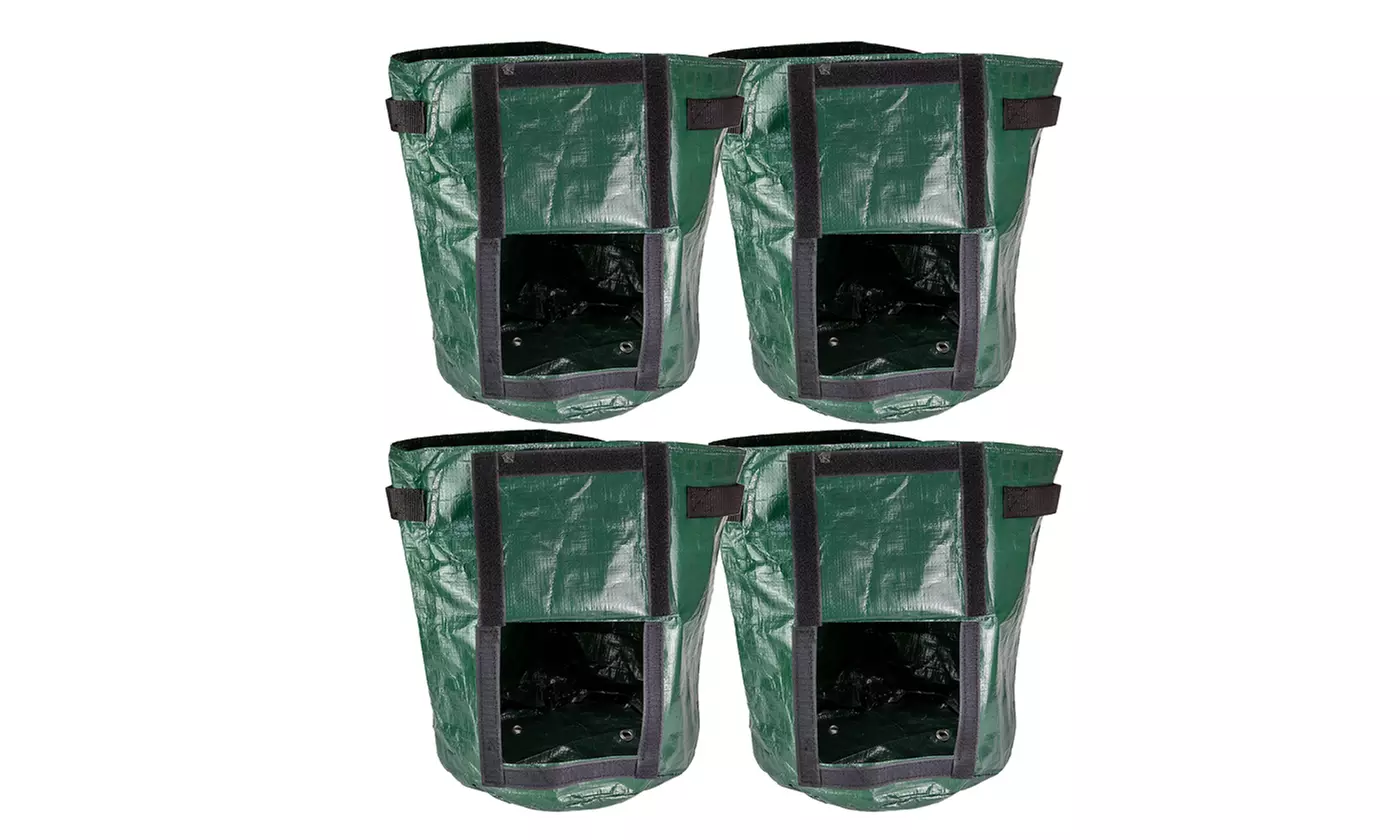 7/10 Gallon Access Flap Garden Vegetable Potato Plant Handle Grow Bags