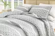 FreshFolds Stripe and Paisley Microfiber Reversible Quilt Set with Shams - Second Medium