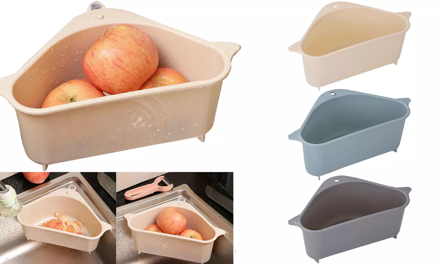 Kitchen Sink Drain Basket Filtering Triangular Drain Shelf - Primary Image