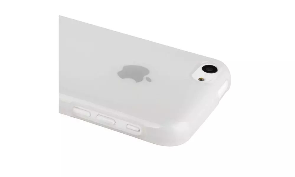Insten Frost Clear TPU Rubber Case for Apple iPhone 5C - Second Medium