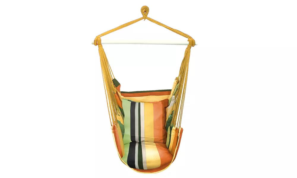 Sorbus Hanging Rope Hammock Chair Swing Seat  - Second Medium