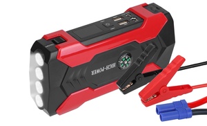 iNova 28000mAh 800A Peak 12V Car Jump Starter w/ LED Screen & 4 LED Light Modes