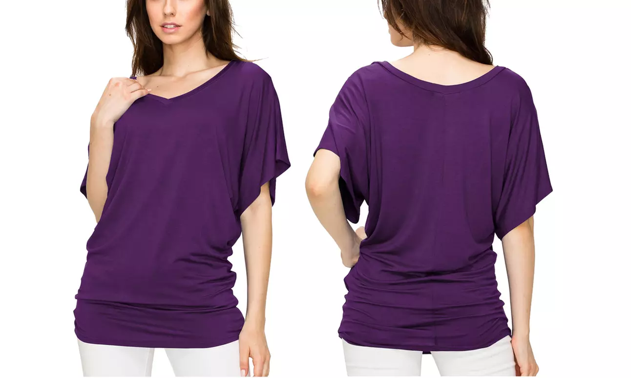 Women's Dolman Top S-3X  by Made by Johnny Plus Size 