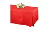 Apple Red Flannel-Backed Vinyl 27 in. x 31 in. x 72 in. Fitted Table Cover