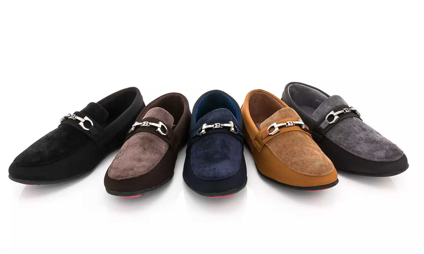 Franco Vanucci Men's Roberto Corduroy Slip-On Loafer Driver Shoes - Primary Image