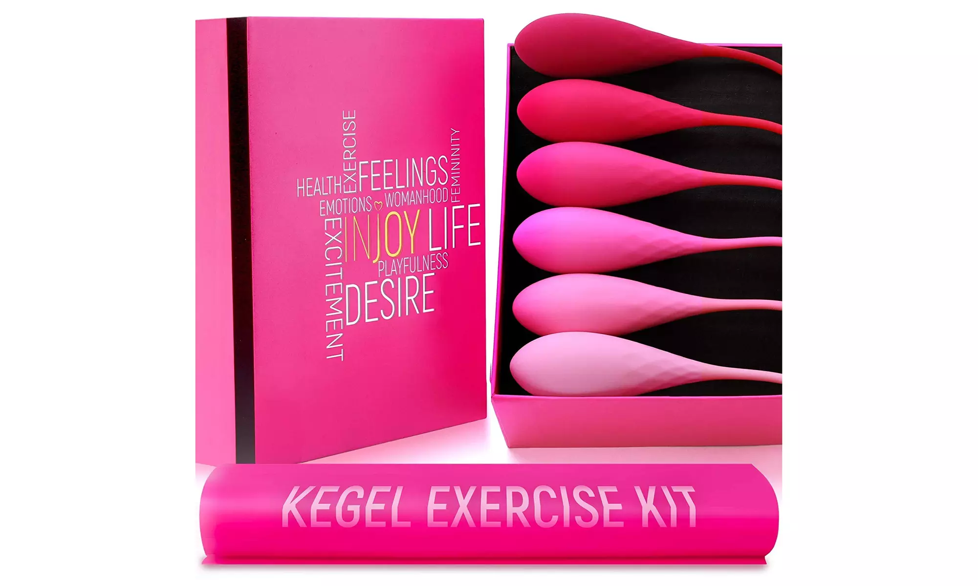 InJoy Kegel Weights for Women, Set of 6 Doctor Recommended Ben Wa Balls - Primary Image