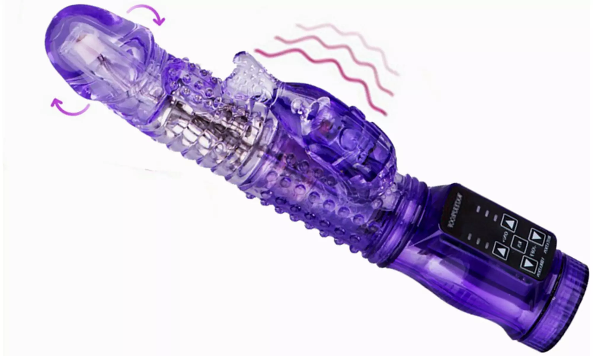 Rotation-Thrusting G Spot Dildo Rabbit Vibrator for Vagina Clitoral Stimulation - Primary Image