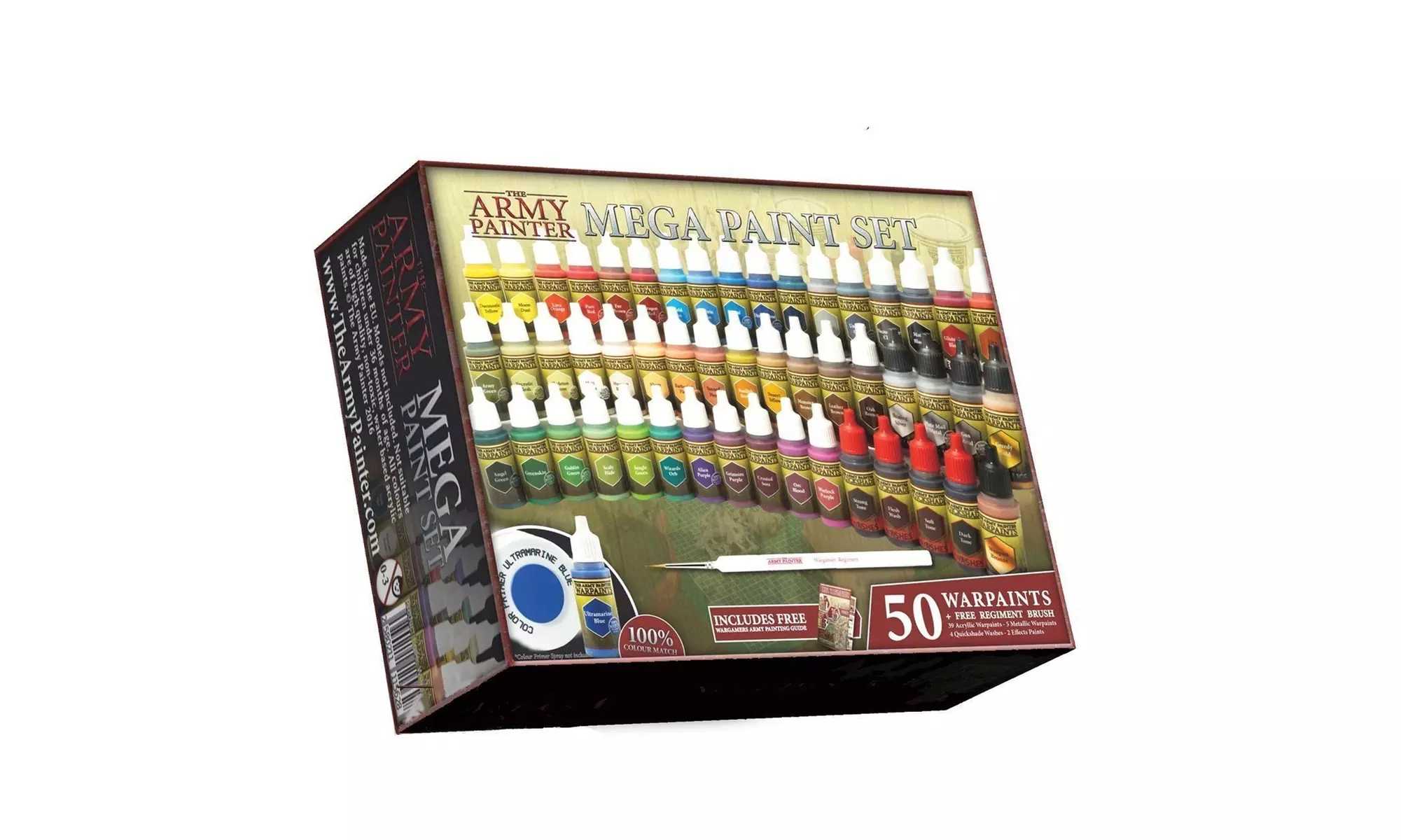 Miniature Painting Kit with Bonus Wargamer Regiment Miniature Paint Brush - Primary Image