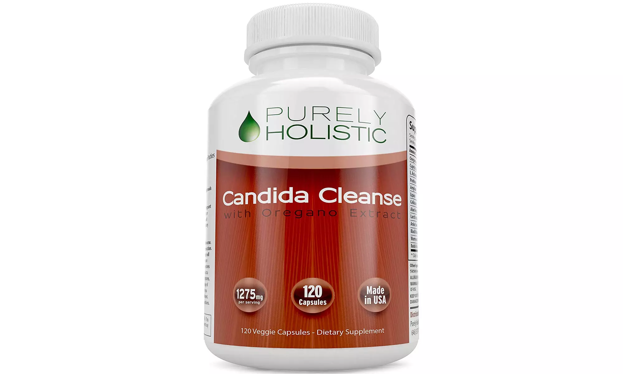 Candida Cleanse, 120 Capsules, Veggie Caps with Herbs, Enzymes and Probiotics  - Primary Image