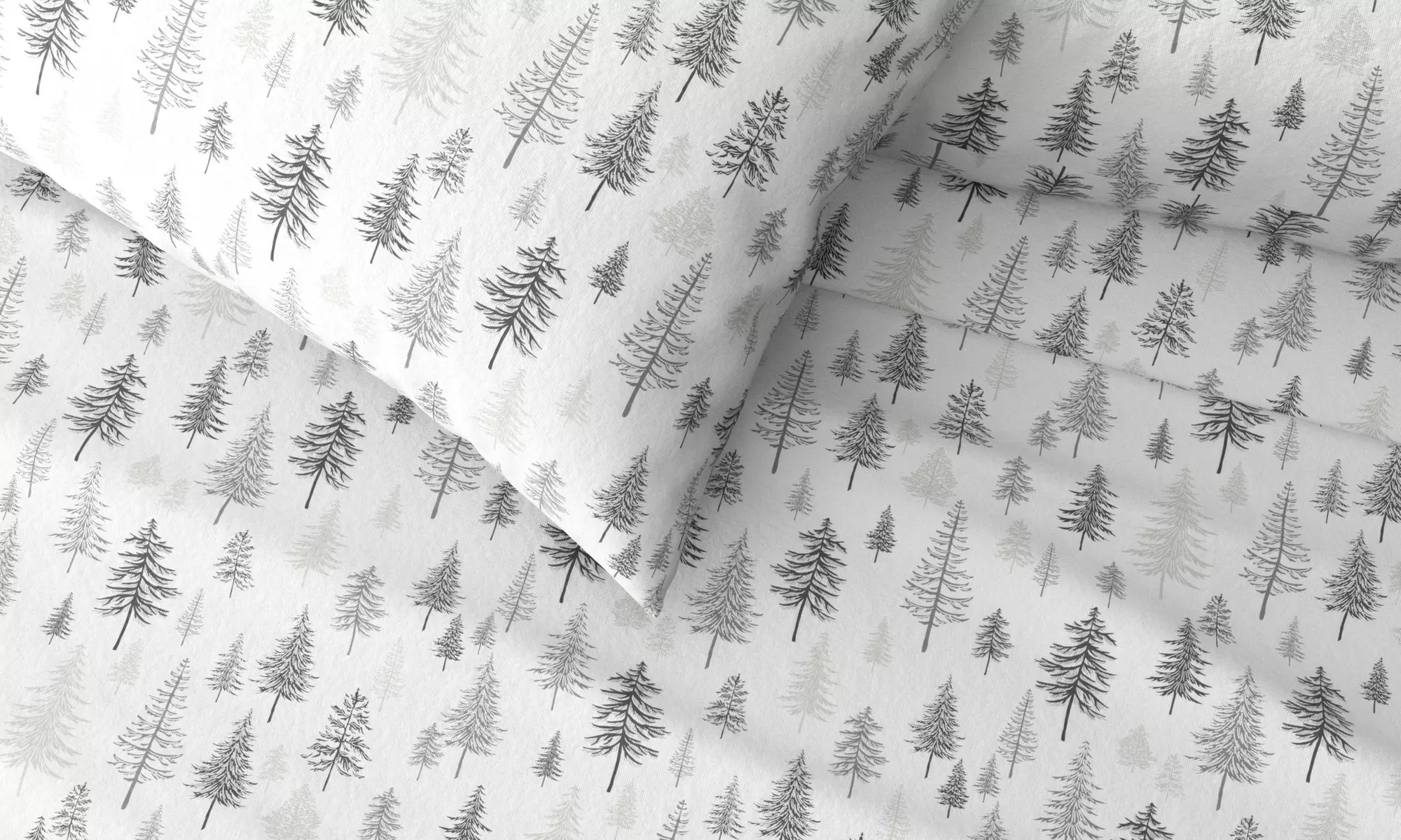 Nature Print Turkish Cotton Flannel Sheet Set