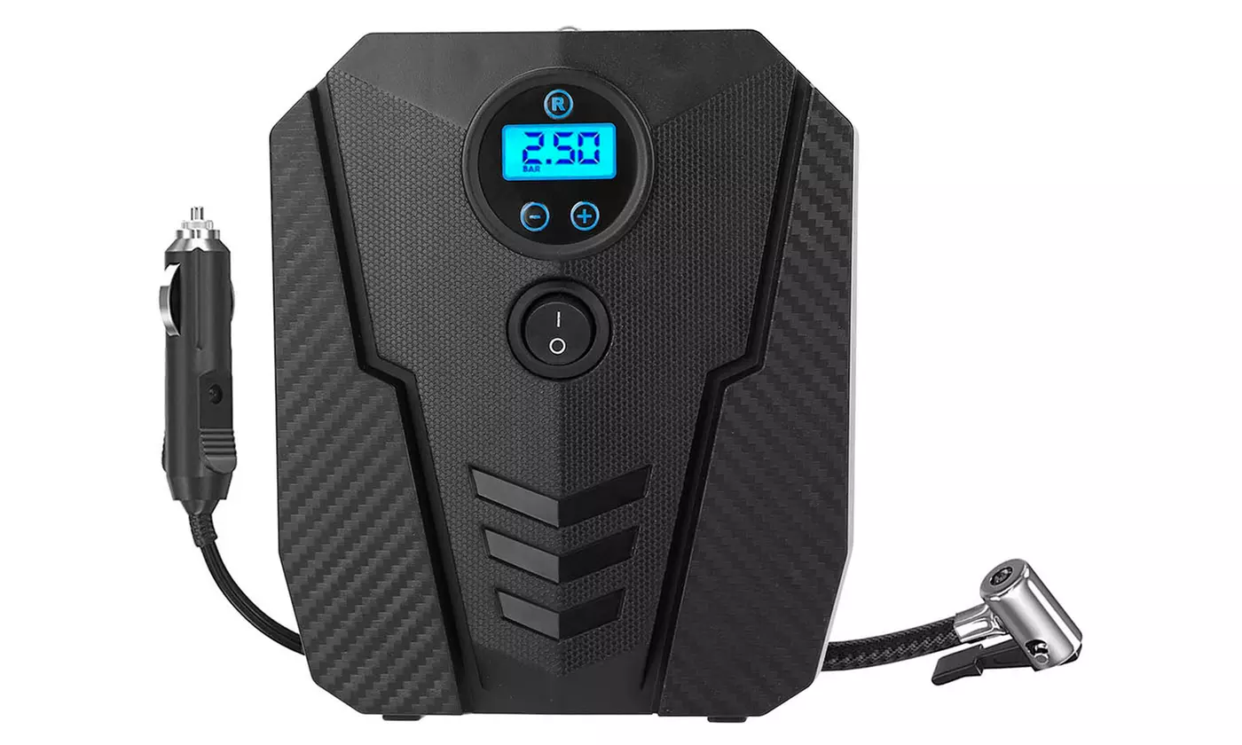 iMounTEK 12V DC Digital Tire Inflator Air Compressor Air Pump w/ LCD Display