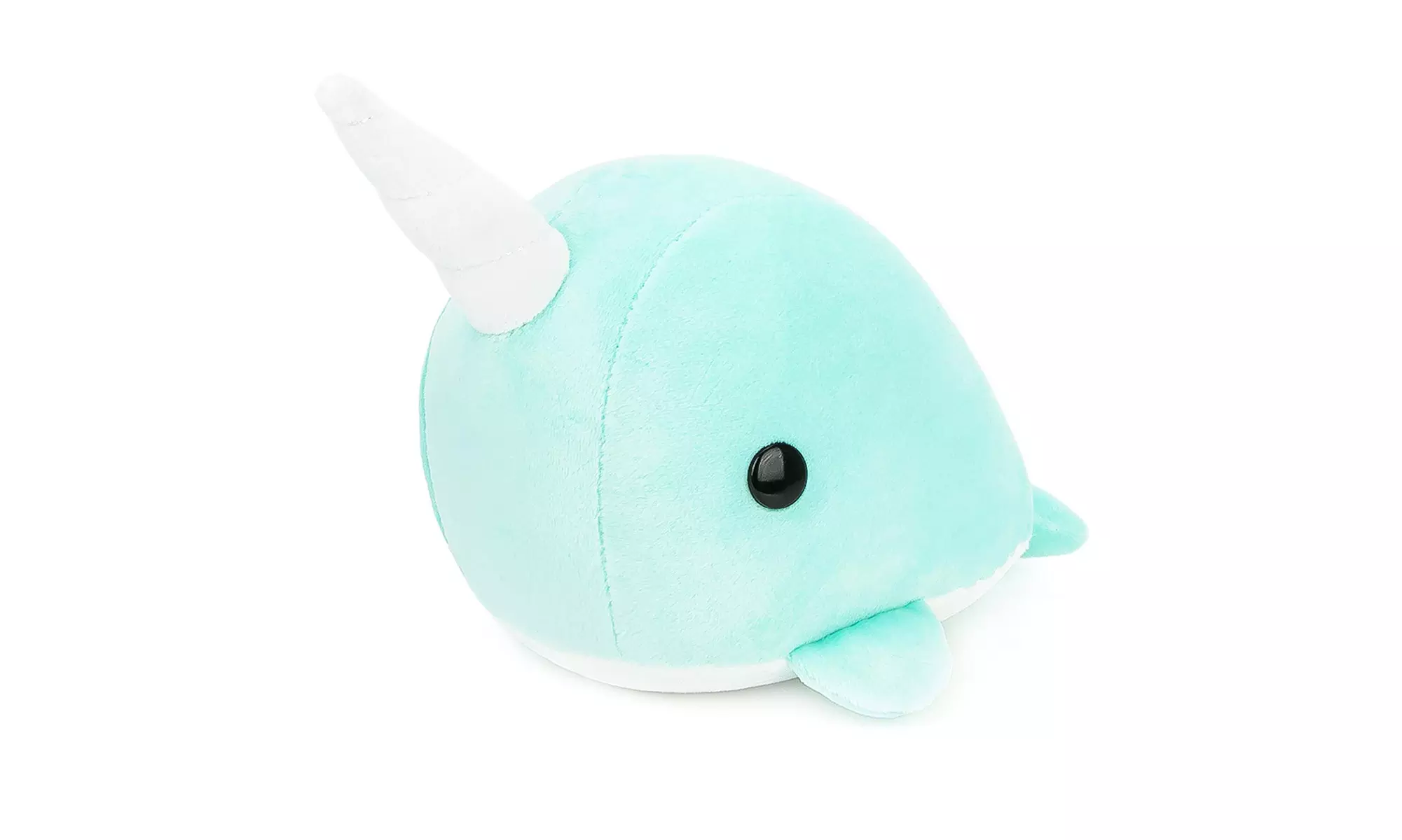Bellzi Teal Narwhal Stuffed Animal Plush Toy - Second Medium