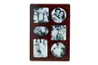 Walnut Wood 6x4 Multi Triple Horizontal Picture Frame - Second Medium