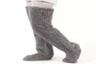 Cozy Socks Fuzzy Leg Warmers Over Knee Sleep Socks Plush Long Slipper Stockings - Second Medium