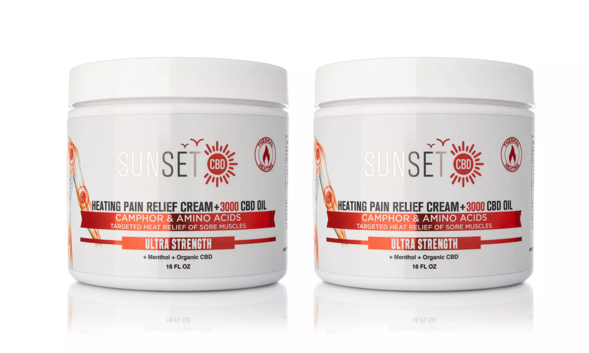 BUNDLE Pain Relief from Sunset CBD 1 pack / 2 pack  Options