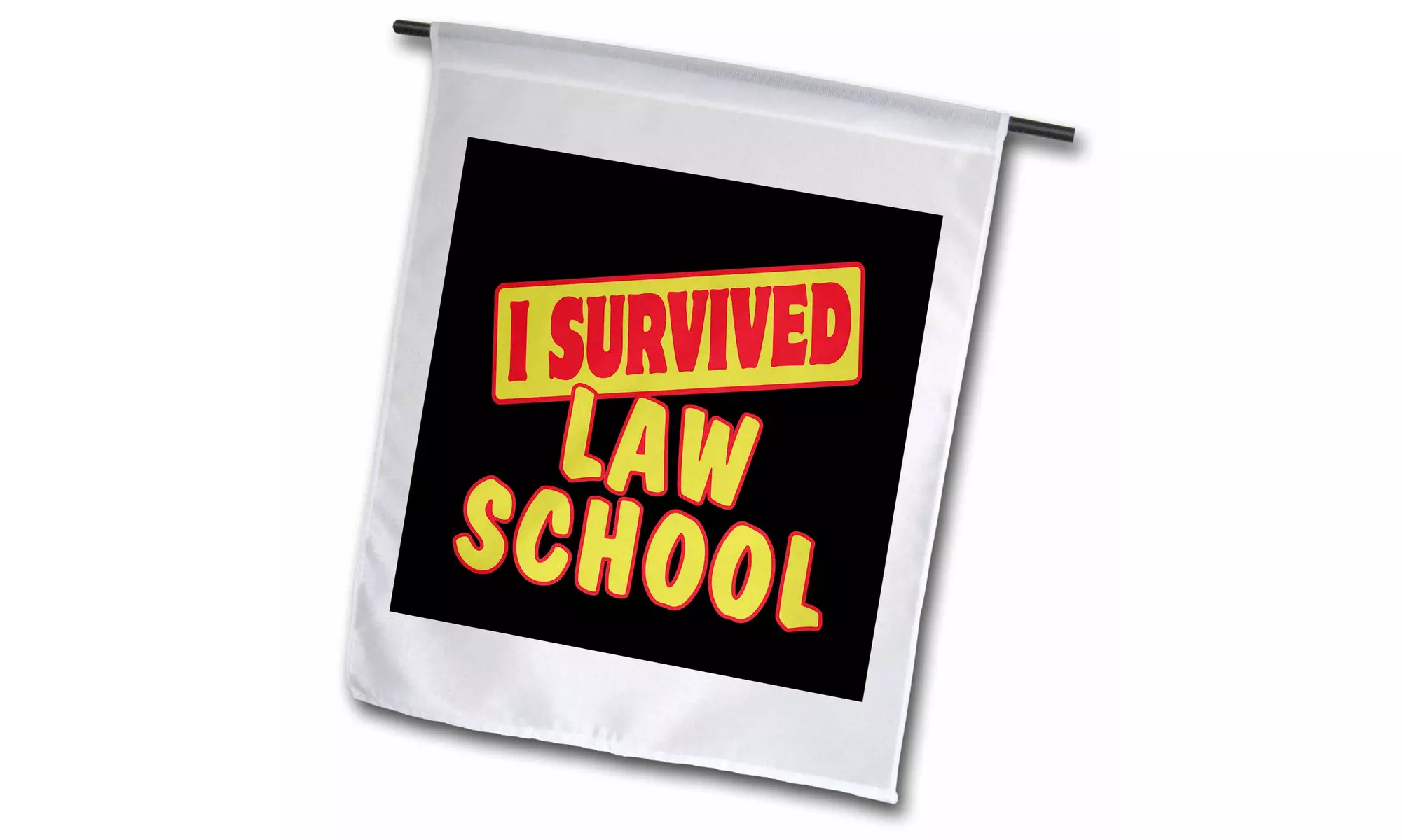  Garden Flag I Survived Law School Survial Pride And Humor Design - 12 by 18-in - Primary Image