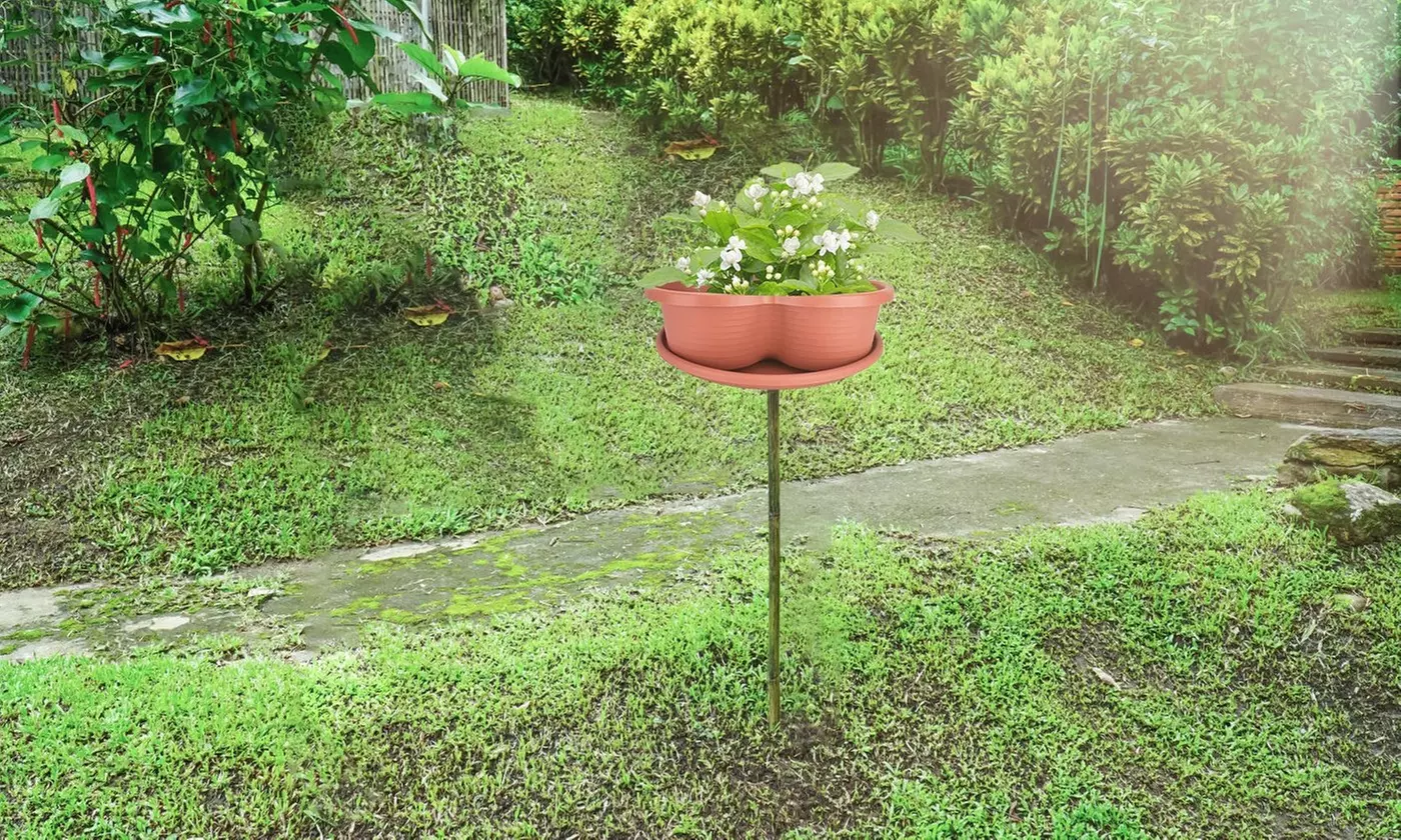 iMounTEK Five-Tier Vertical Stackable Planter Garden Tower Hanging Planter Pots