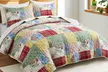 Peace Nest Soft Reversible Print Quilted Coverlet Set - Second Medium