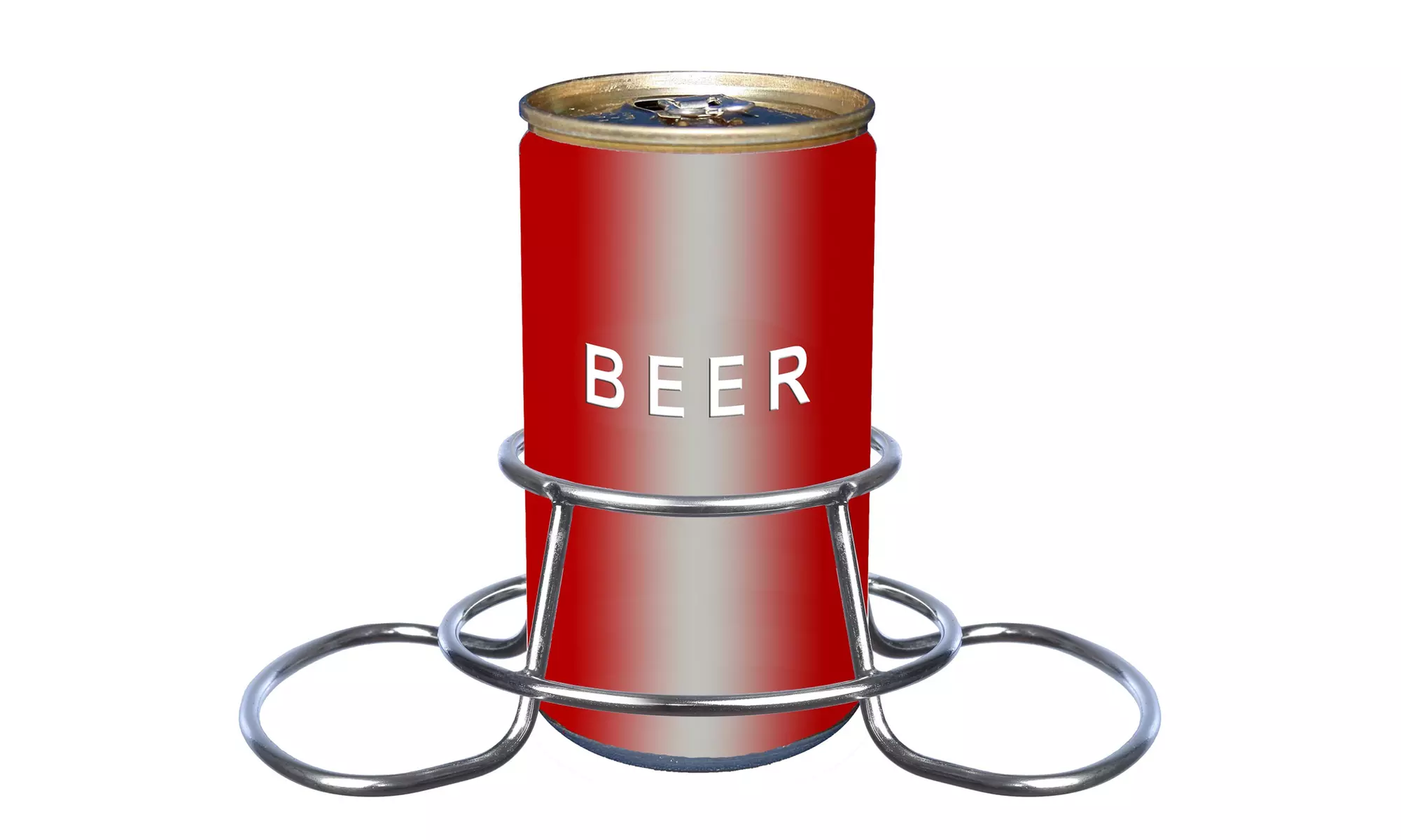 Beer Can Chicken Holder - Beer Chicken Roaster for Grill Oven or Smoker - Second Medium