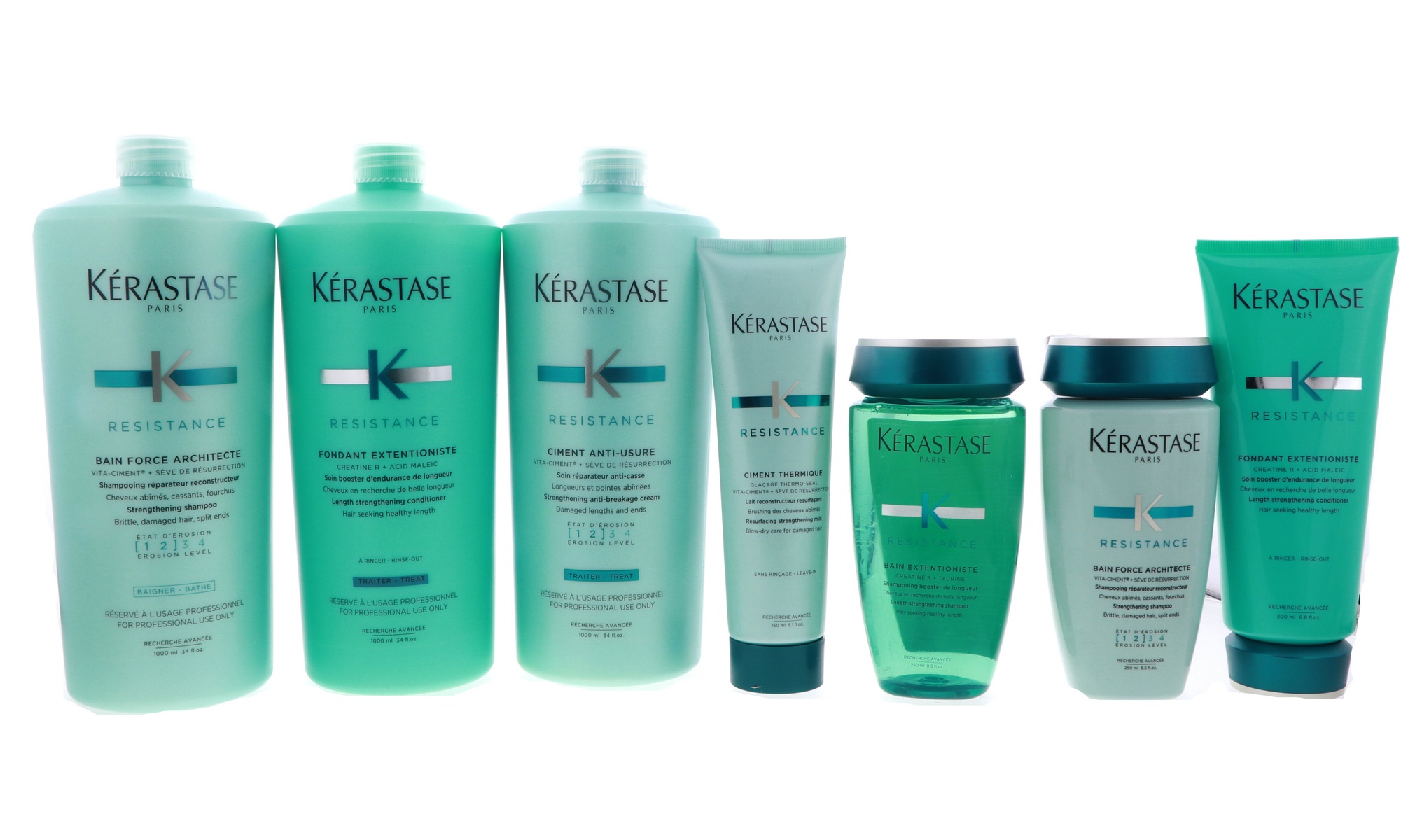 Kerastase Resistance Hair Care Set: Shampoo, Conditioner & Treatments