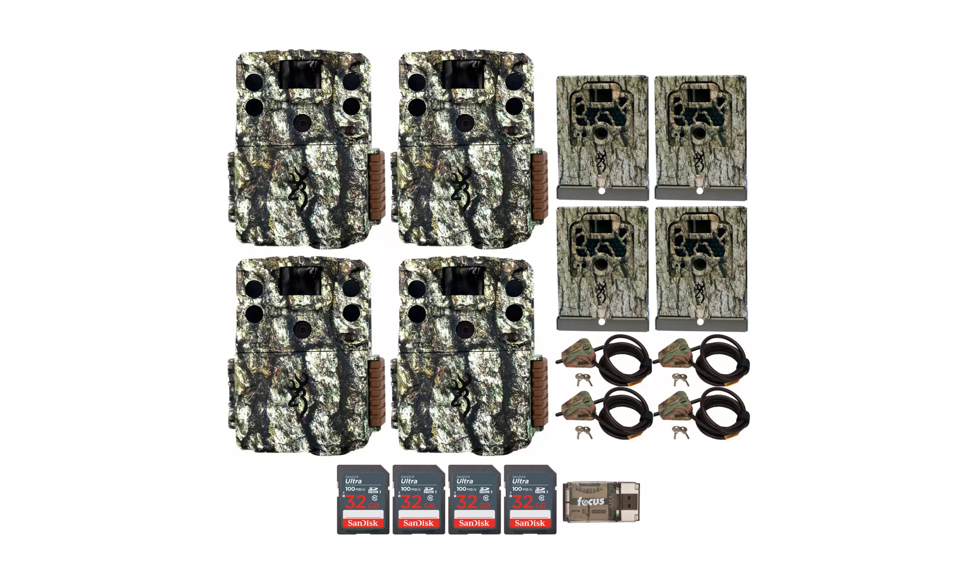Browning Command Ops Elite 20 Trail Camera Super Security Bundle (4-Pack) - Primary Image