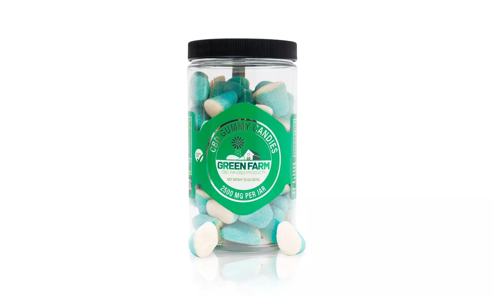 Fruit Flavored Gummies with 100% Organic CBD (500MG - 5000MG) from Green Farm