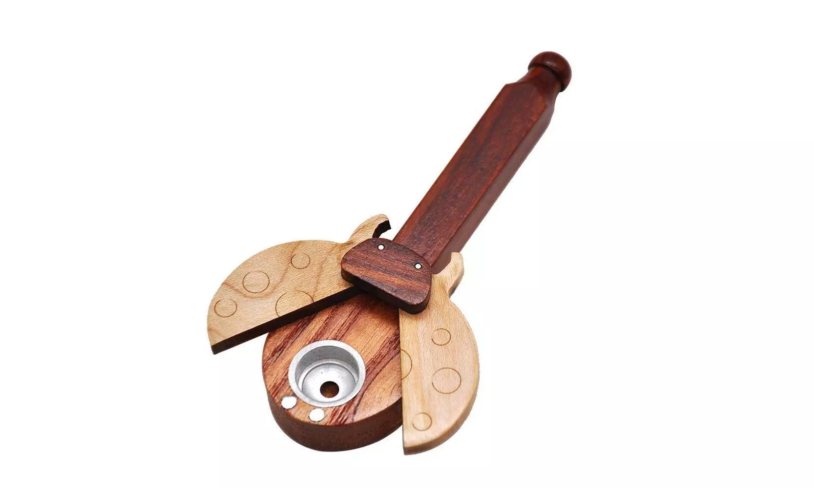 Ladybug Designed Tobacco Wooden Pipe - Second Medium