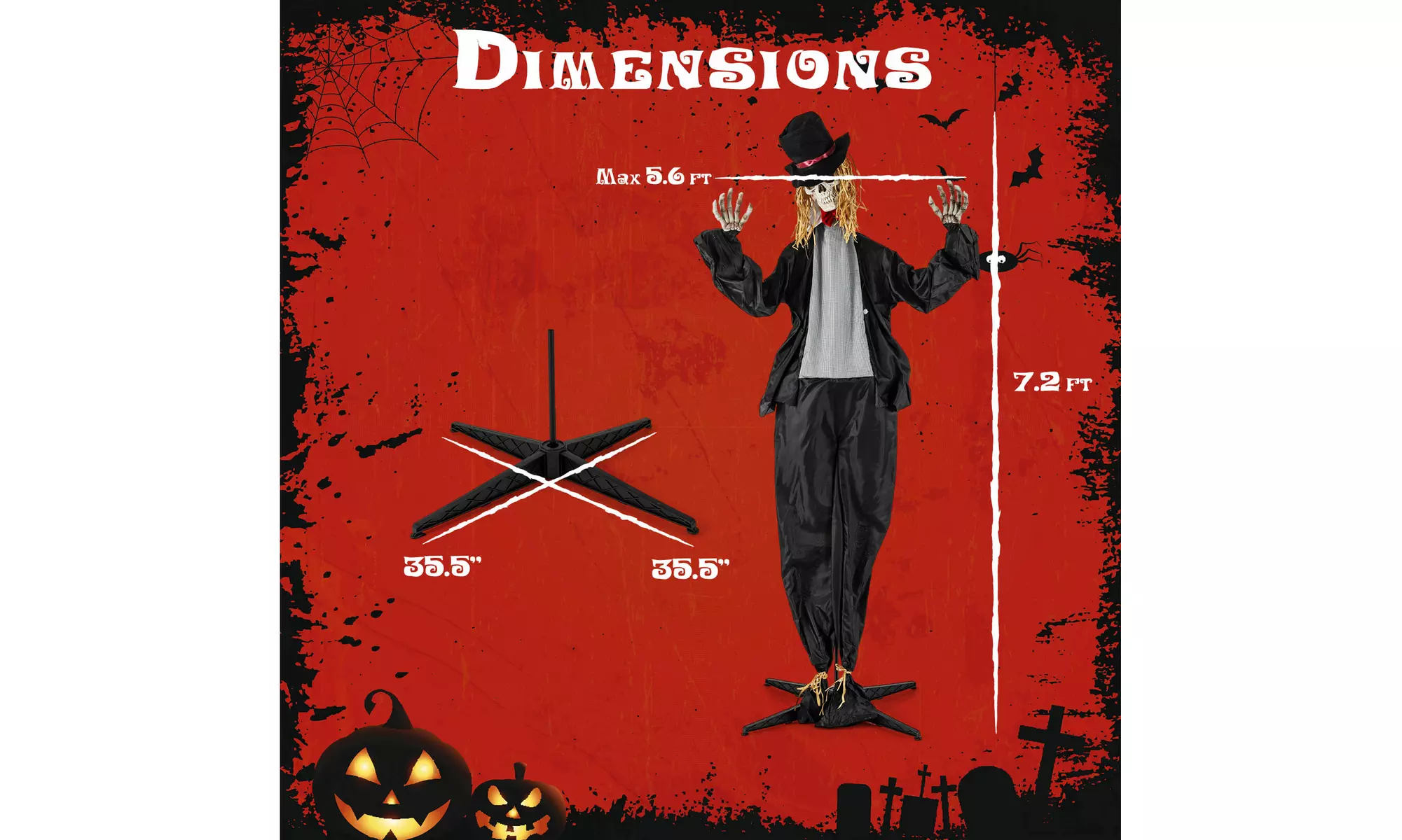Animated Halloween Decorations: Bring Your Yard to Life by Costway