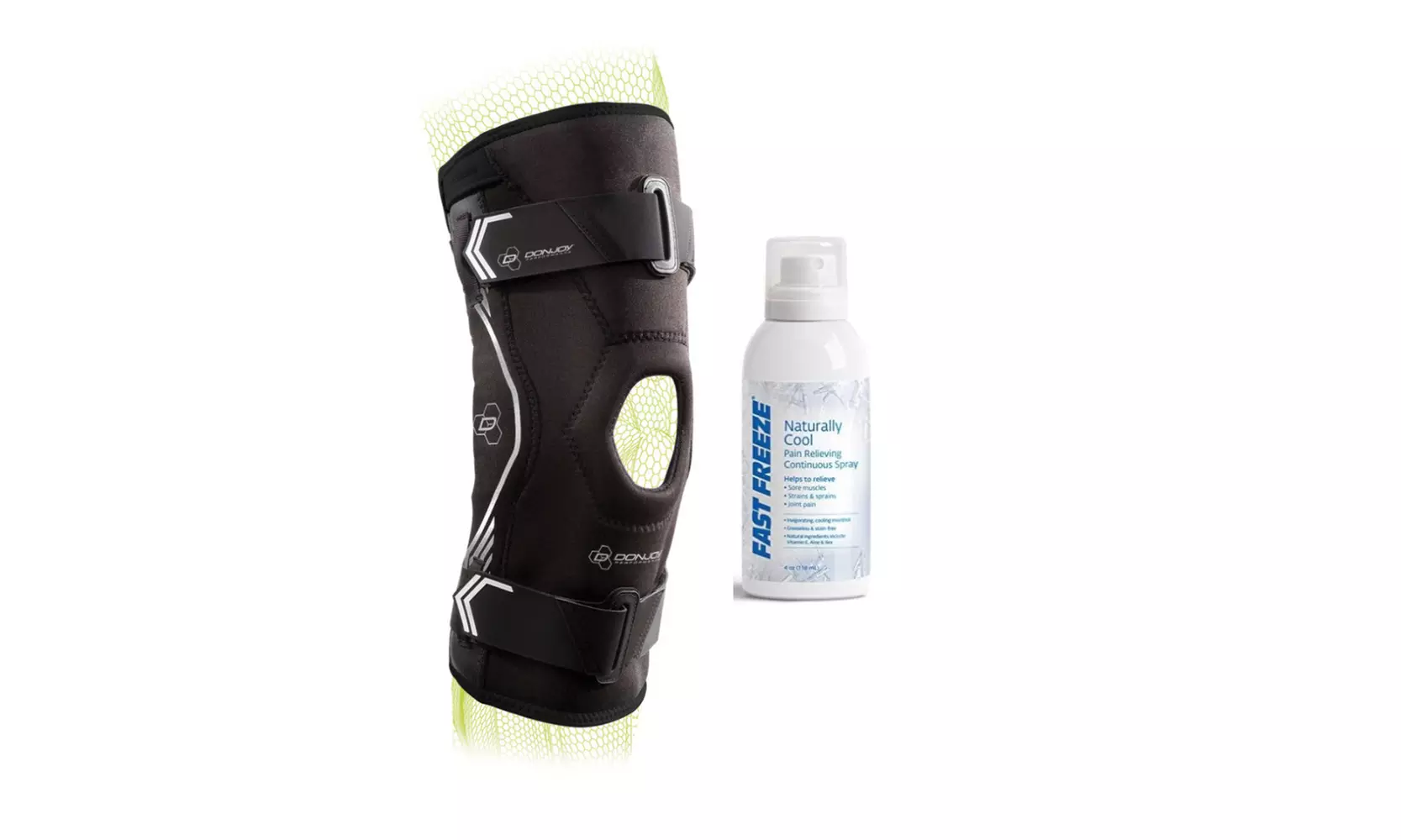 DonJoy Performance Bionic Drytex Knee Sleeve with Fast Freeze Continuous Spray - Primary Image
