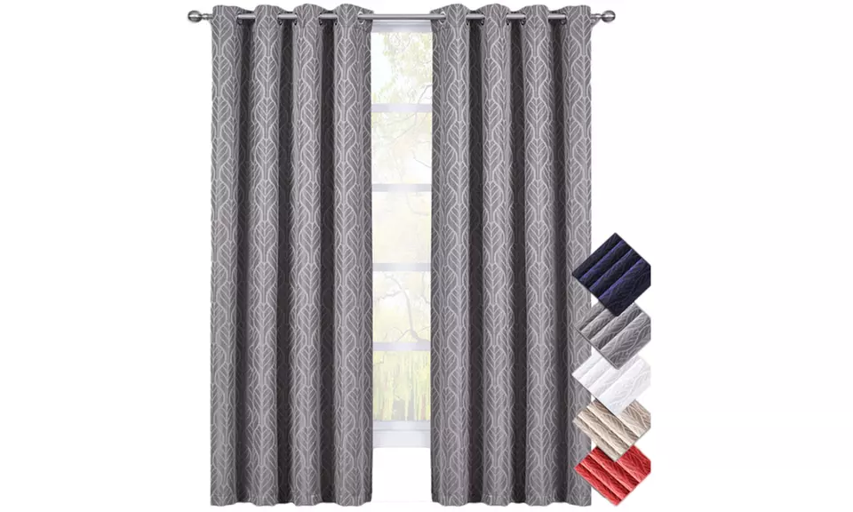 Hilton Triple Weave 108"x 84" Blackout Window Curtain Panel (Pair) - Primary Image