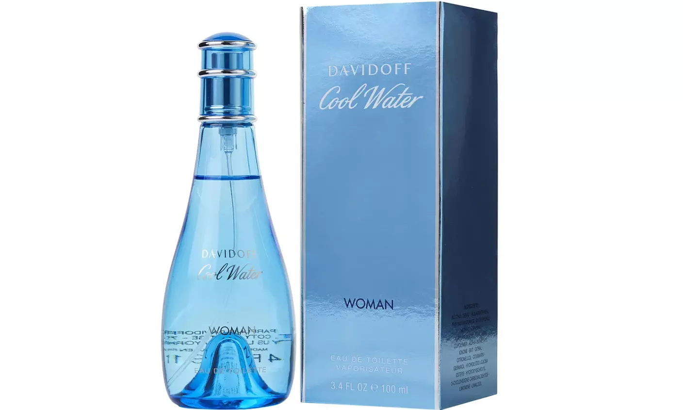 Davidoff Cool Water EDT Spray 3.4 oz for Women or Into the Ocean EDT 4.2oz Men