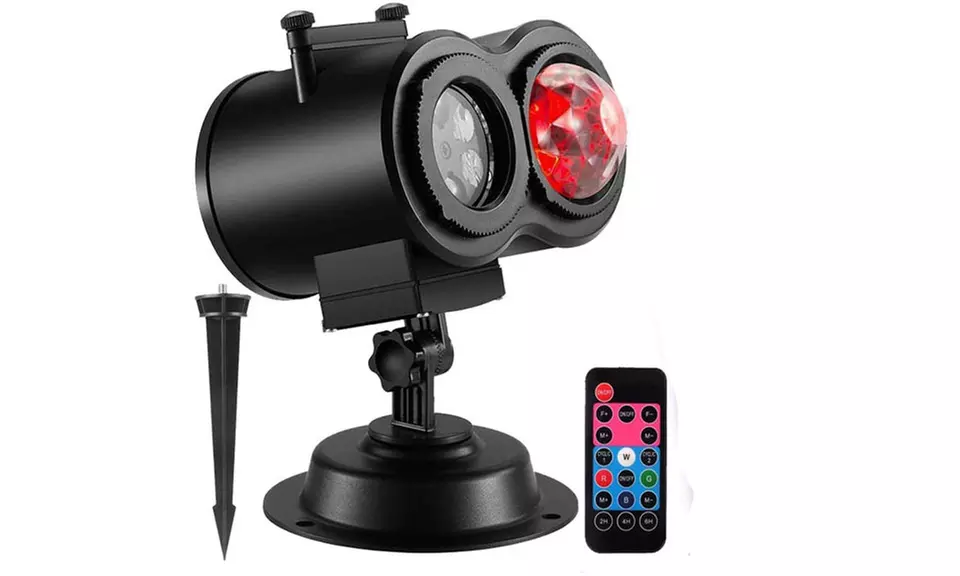 Christmas Projector Lights 2 in 1 Ocean Water Wave LED Projection Light - Primary Image