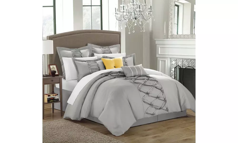 Rhonda Ruffled Oversized and Overfilled Comforter Set (8-Piece)  - Primary Image