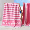Pink/White Flamingo & Stripe