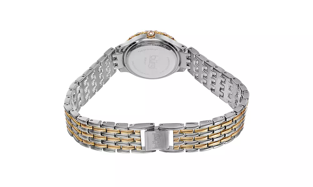 Burgi Ladies Mother of pearl dial bracelet watch BURGP107TTG - Second Medium