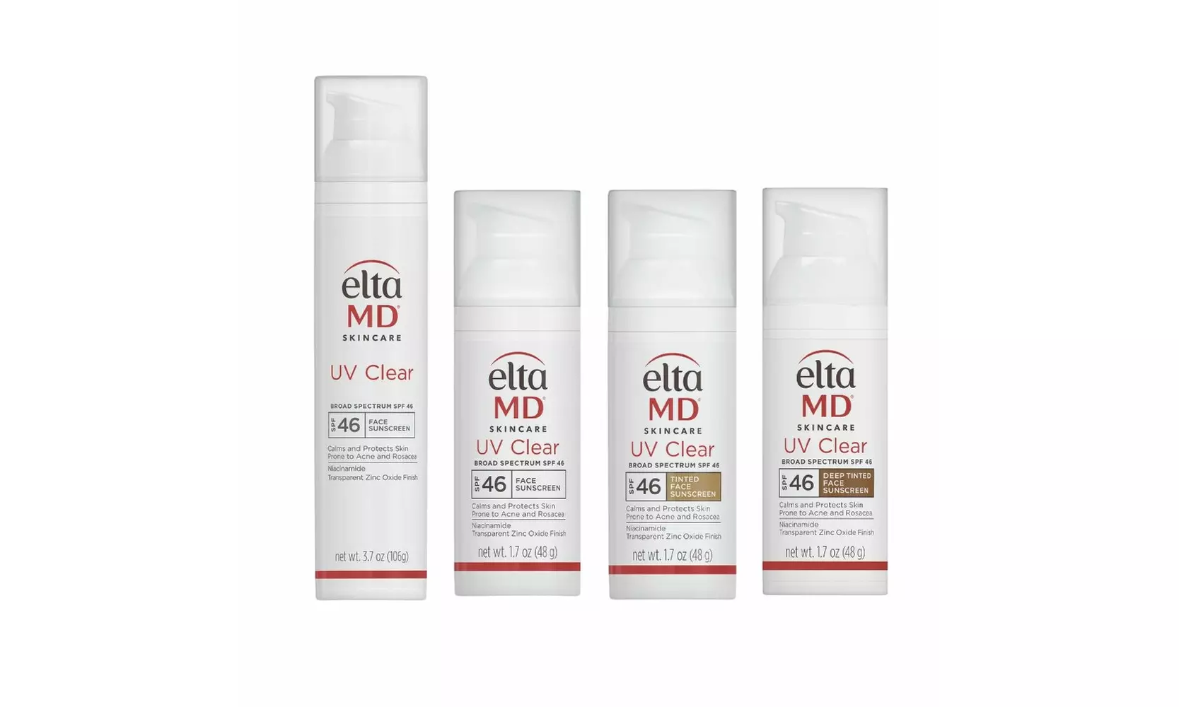 EltaMD UV Clear or Tinted Sunscreen Broad-Spectrum SPF 46 Tinted 1.7 or 3.7oz